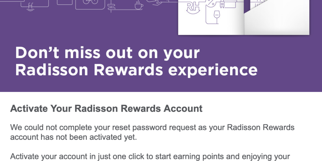 a purple and white advertisement